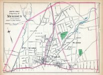 Meriden City - North Part, Connecticut State Atlas 1893